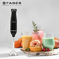 Faber Hand Blender Gearbox Drive SS Shaft & Blade, 300W Low-Noise DC Motor, Turbo Speed