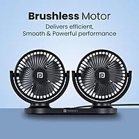 Portronics TwinCool Dual USB Fan features 360° adjustable heads for optimal airflow. Compact and portable, it’s perfect for home or office use. Dual USB ports ensure versatile connectivity.