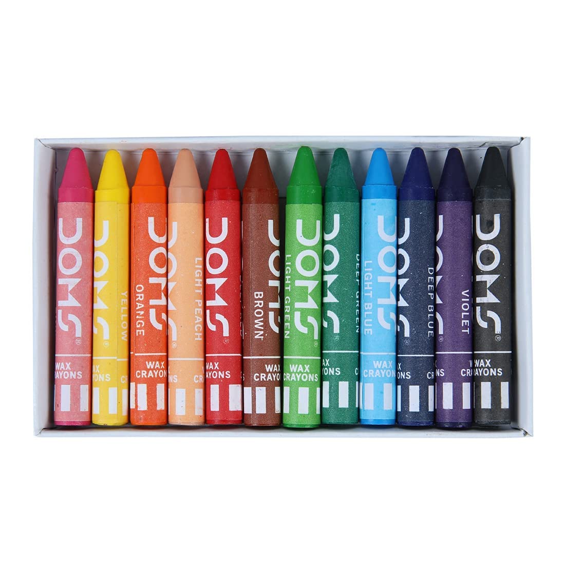 Doms 12 Shades Wax Crayons