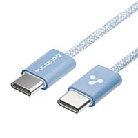 Ambrane 60W Type-C to Type-C Fast Charging Cable for Smartphones, Tablets, Laptops, iPhone 15 & Other Type C Devices, PD Technology, 480Mbps Data Sync, 1.2M (ABCC-60