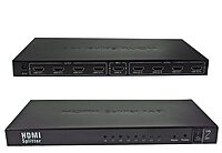 uPort 1x8 HDMI Splitter – 1 Input, 8 Output Ports | Supports 3D 4K x 2K, Full HD 1080P | Compatible with TV, Monitor, LED, Projector