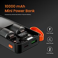 Portronics Ampbox 10K Power Bank – 10000 mAh battery, 22.5W fast charging & dual ports.
