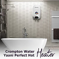 Crompton Rapid Jet Plus 3-L Instant Water Heater with Advanced 4 level Safety with Free Installation and Connection Pipes