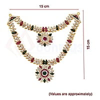 God Ornament Amman Face/Mugam with Naga Crown/Kireedom and Double Attigai/Necklace