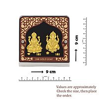 Gold Plated Lakshmi Ganesha Idol