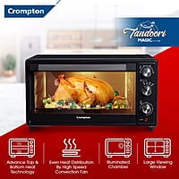 Crompton Tandoori Magic 45 Ltr Oven Toaster Grill (OTG) with Motorissed Rotisserie & Convection