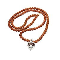 Rudraksha Mala/Chain with Rudraksha Pendent/Dollar