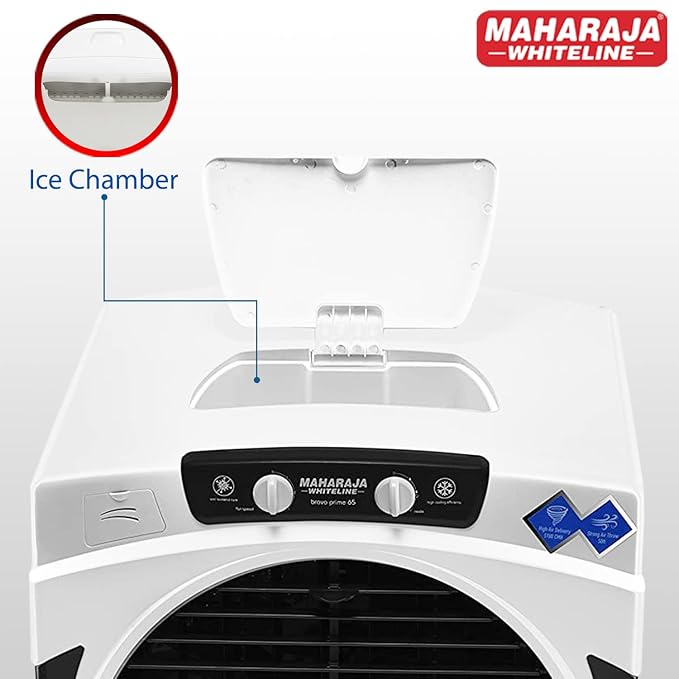Maharaja Whiteline Bravo prime Desert Air Cooler with 65 Liter Large Tank Capacity, 165W
