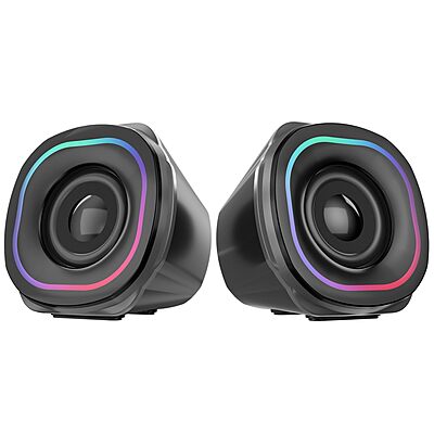 Portronics POR 2246 In Tune 5 USB Powered Speaker – 12W | 3.5mm Jack | LED Light | Black