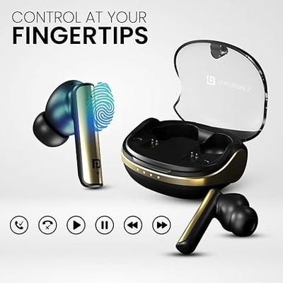 Portronics Harmonics Twins S7 True Wireless in Ear Earbuds with 35Hrs Playtime, Auto ENC, Quad Mic,13mm Driver, Touch Control, BT 5.3v, Voice Assistant, Type C Charging Port Portronics Harmonics Twins S7 True Wireless in Ear Earbuds with 35Hrs Playtime, Auto ENC, Quad Mic,13mm Driver, Touch Control, BT 5.3v, Voice Assistant, Type C Charging Port