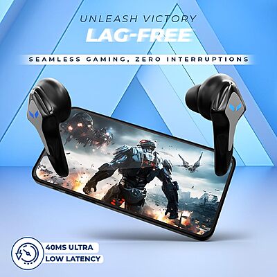 Lapcare Champ Series ProBuds LBTB‑234 True Wireless Earbuds | Bluetooth TWS with 40 hr Battery Life, 13 mm Drivers, ENC Mic, Touch Controls & USB‑C Fast Charging