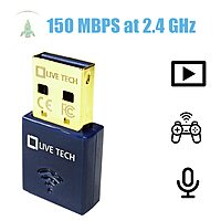 Live Tech WD03 300 Mbps USB WiFi Dongle provides fast wireless internet for laptops and desktops. Compact, easy setup, supports multiple OS.