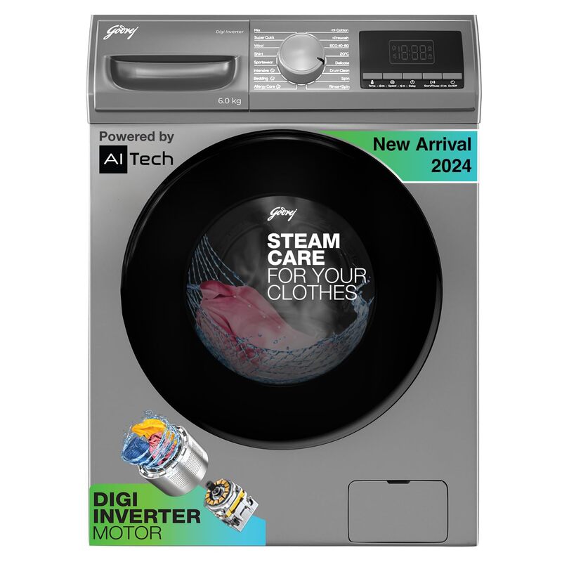Godrej 6 Kg 5 Star Digi-inverter Fully-Automatic Front Load Washing Machine