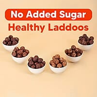 EAT BETTER CO - Assorted Healthy Laddoos - 42 Laddoos in Six Flavours | No Added Sugar | Made with 95% Dry-Fruits | High Protein & Instant Energy - Healthy Chocolate, 570 Gram