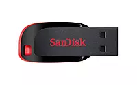 SanDisk Cruzer Blade 128GB USB 2.0 Pen Drive – Compact Flash Storage | Red