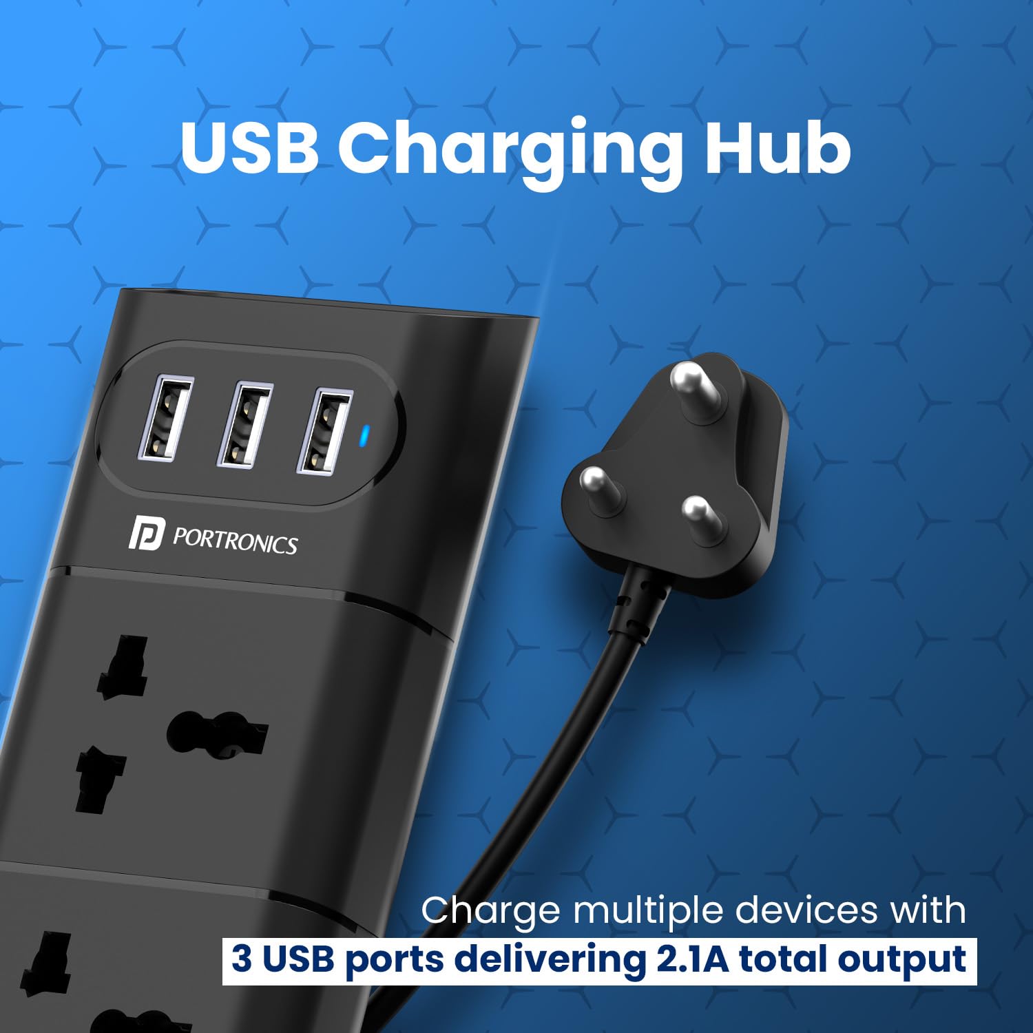 uPort Power Strip – 5M Cord & Surge Protected, ideal for home or office use. Features multiple outlets, USB ports, and a durable design to keep your devices safe from power surges.