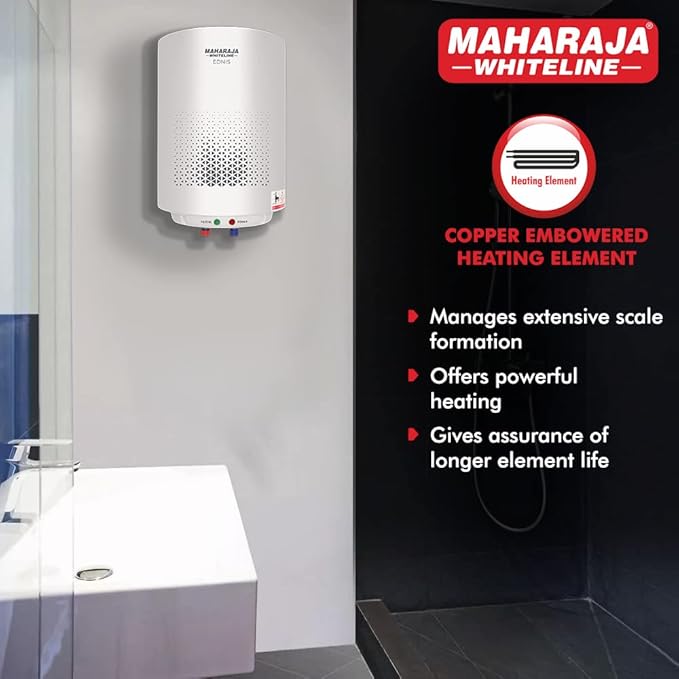 Maharaja Whiteline Ednis Neo Water Heater/Geyser, 25 Liters