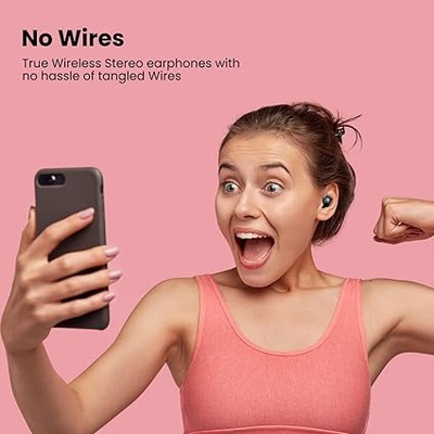Portronics Harmonics Twins S3 Smart TWS Bluetooth 5.3 in Ear Earbuds with 20 Hrs Playtime, 8Mm Drivers, Type C Charging, Ipx4 Water Resistant, Low Latency, Lightweight Design(Black) Portronics Harmonics Twins S3 Smart TWS Bluetooth 5.3 in Ear Earbuds with 20 Hrs Playtime, 8Mm Drivers, Type C Charging, Ipx4 Water Resistant, Low Latency, Lightweight Design(Black)