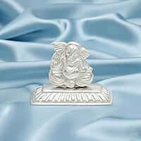 God Ornament Silver Vinayagar Idol