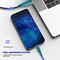 Portronics 1648 Konnect L 20W Type-C to Lightning Cable – Nylon Braided | 1M | Black