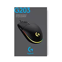 LOGITECH LIGHT SYNC WIRED GAMING MOUSE G203-Black