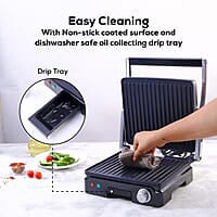 Wonderchef Sanjeev Kapoor Tandoor Family Size Plus Electric Contact Grill & Sandwich Maker 1800 Watt