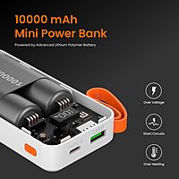 Portronics Ampbox 10K Power Bank 10000mAh – 22.5W Fast Charging | Type-C PD | White