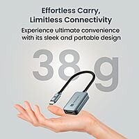 Portronics Mport X – Type-C to HDMI Adapter, 4K @ 60Hz, connects Type-C devices to HDMI displays, ensuring stunning visuals.