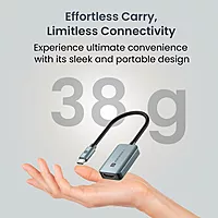 Portronics Mport X – Type-C to HDMI Adapter, 4K @ 60Hz, connects Type-C devices to HDMI displays, ensuring stunning visuals.