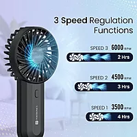 Stay refreshed anywhere with the Portronics DualBreeze Mini Fan. Portable, lightweight, and rechargeable, it offers adjustable speeds for comfort.