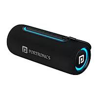 Portronics Resound 2 15W Bluetooth Speaker – BT 5.3, TWS, AUX, USB, RGB Light, Black 1 warranty
