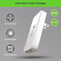 Ultraprolink UM1200WTAC Boost Blade 67 Ultra Slim Charger with 4 Universal Plug