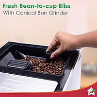 Wonderchef Regenta Fully Automatic Coffee Machine  For brewing Americano, Cappuccino, Latte, Macchiato, Flat White, Espresso