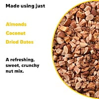 EAT BETTER CO - Better Munch - Sweet Crunchy Nut Mix - Roasted Almonds, Dried Dates and Coconuts. Energizing Healthy Snack - 200gm Super Saver Pack
