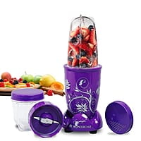 Wonderchef Nutri-blend Mixer, Grinder & Blender 400 Watt 22000 RPM 2 Unbreakable Jars Purple