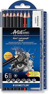 STAEDTLER 100B SP6 LUMOGRAPH BLACK PENCIL PACK