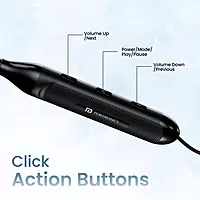 Portronics Harmonics Z7 – Wireless Earphones, 40H Battery Life, Bluetooth Connectivity, Deep Bass, Comfortable Fit, Built-in Mic, Ideal for Music & Calls, Sleek Design, Color: Black.