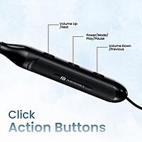 Portronics Harmonics Z7 Bluetooth In-Ear Headset – V5.3, Type-C, Magnetic Latch | Black