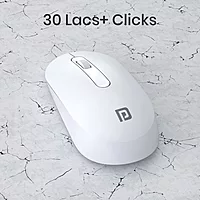 Portronics Toad 13 Wireless Optical Mouse – 2.4GHz  | USB Nano Receiver | White | 1 Year Warranty