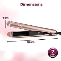 AGARO Hair Straightener&Curler, 2-In-1 Twist Angled Ceramic Coated Floating Plates