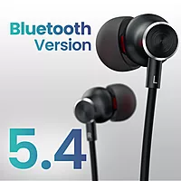 Portronics Harmonics Y3 Bluetooth In-Ear Headset – V5.4, Type-C | 40Hrs Play Time | Black