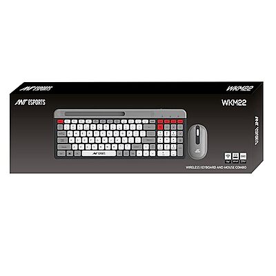 Open Box Ant Esports WKM22 Wireless Keyboard& Mouse Combo Set