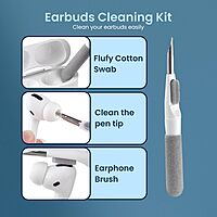 Portronics Clean P 10-in-1 Screen Cleaner – White, Dust & Smudge Remover