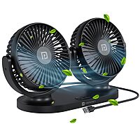 Portronics TwinCool Dual USB Fan features 360° adjustable heads for optimal airflow. Compact and portable, it’s perfect for home or office use. Dual USB ports ensure versatile connectivity.