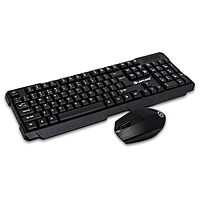 Lapcare WL‑204 combo: spill‑resistant 104‑key wireless keyboard, high‑precision 1200‑1600 DPI mouse, nano‑receiver, power‑saving & 10 m range.