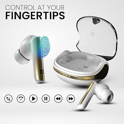 Portronics Harmonics Twins S7 True Wireless in Ear Earbuds with 35Hrs Playtime, Auto ENC, Quad Mic,13mm Driver, Touch Control, BT 5.3v, Voice Assistant, Type C Charging Port Portronics Harmonics Twins S7 True Wireless in Ear Earbuds with 35Hrs Playtime, Auto ENC, Quad Mic,13mm Driver, Touch Control, BT 5.3v, Voice Assistant, Type C Charging Port