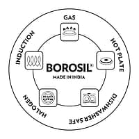 Borosil Stainless Steel Handi Casserole With Lid, Induction friendly, Impact Bonded Tri-ply Bottom, 2.9 L