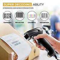 Lapcare LLBS‑013: wired CCD 1D barcode scanner with USB/RS232 interface, 200 fps decoding, supports EAN‑13/UPC/Code 128/Code 39, 1‑yr warranty—fast & accurate.