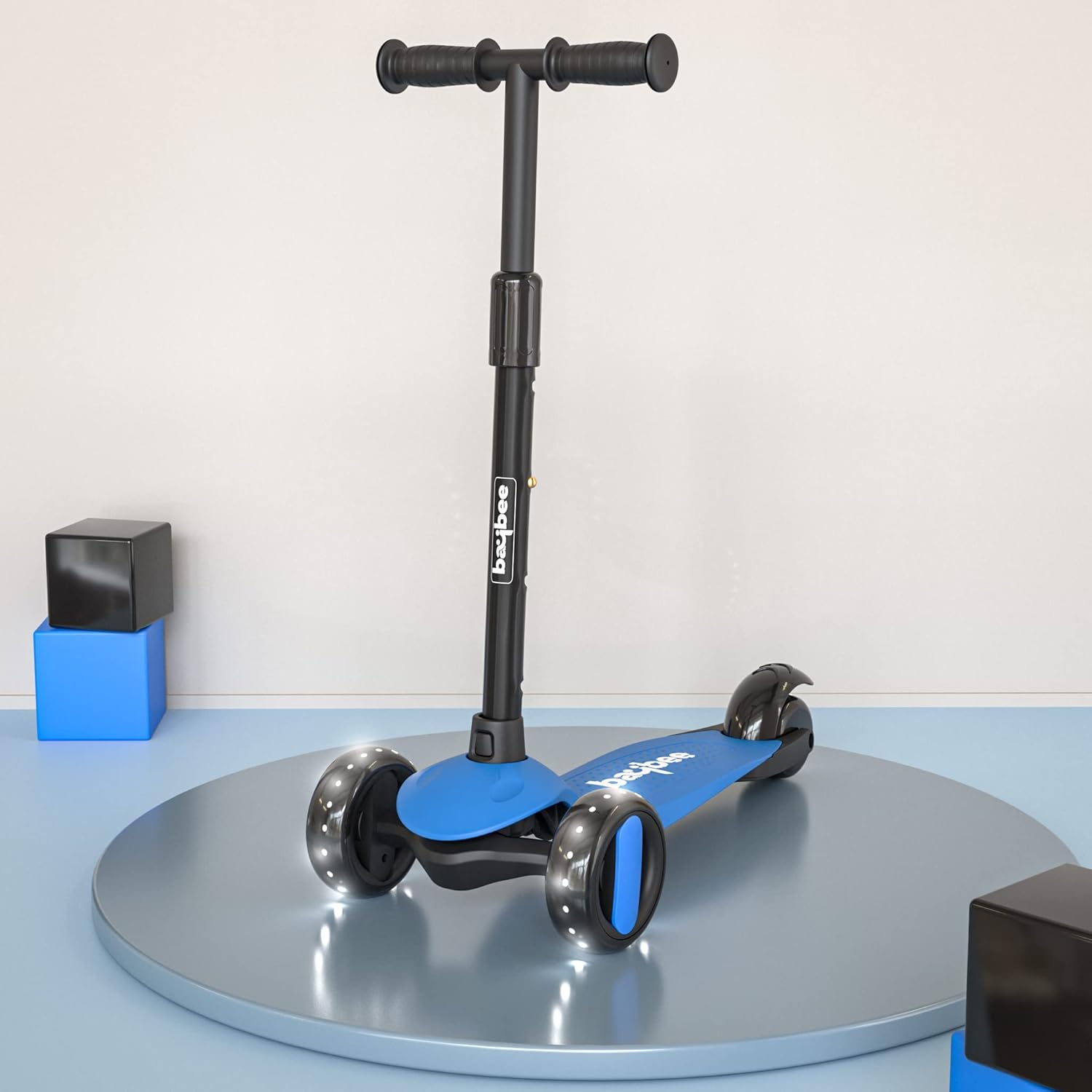 Baybee Alpha Glide Kick Scooter for Kids- Dark Blue Baybee Alpha Glide Kick Scooter for Kids- Dark Blue