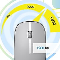 ZEBRONICS Haze Wireless Mouse for Computers, Laptops with 1200 DPI, Advanced Optical Sensor, 2.4GHz USB Nano Receiver, Plug - Play Usage, Power Saving Mode and Comfortable use on Most Surfaces